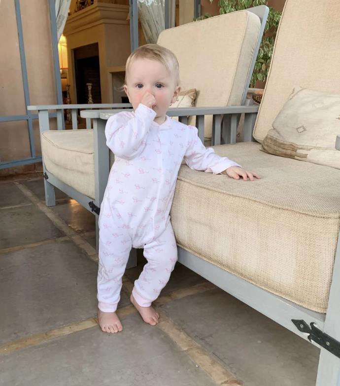 Pink Mouse Magnetic Footless Romper