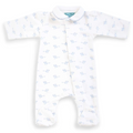 Blue Mouse Magnetic Footed Onesie