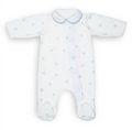 Cloud Blue Star Magnetic Footed Onesie