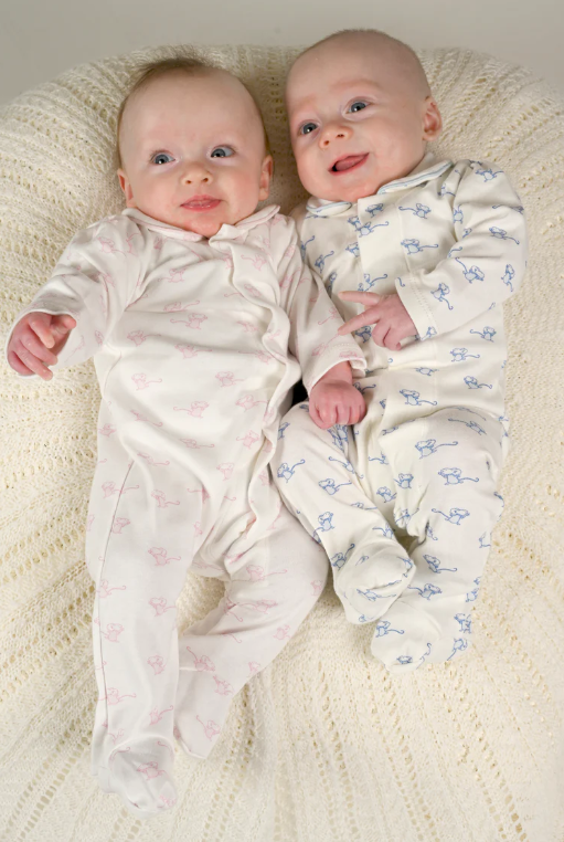 Pink Mouse Magnetic Footed Onesie