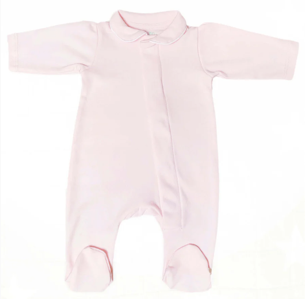 Pale Pink Magnetic Footed Onesie