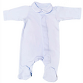 Pale Blue Magnetic Footed Onesie